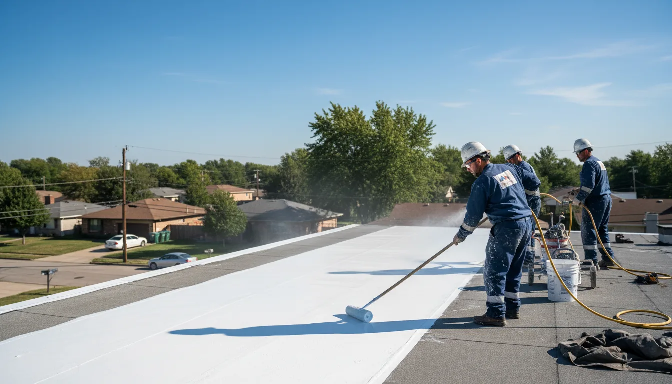Commercial roof coating in Newton, KS near me